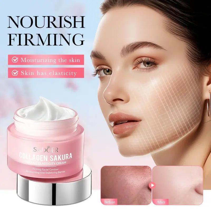 Crema Facial Sakura Colágeno Reafirmante (50g) – Hidratación y Juventud para tu Piel - Mimaste