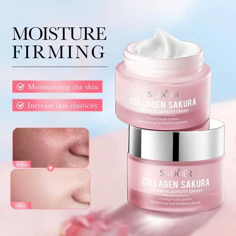 Crema Facial Sakura Colágeno Reafirmante (50g) – Hidratación y Juventud para tu Piel - Mimaste