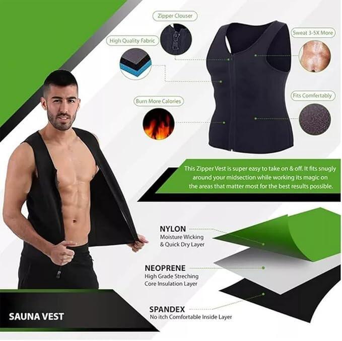 Chaleco Deportivo de Neopreno con Efecto Sauna – Pérdida de Peso y Corrección de Postura - Mimaste